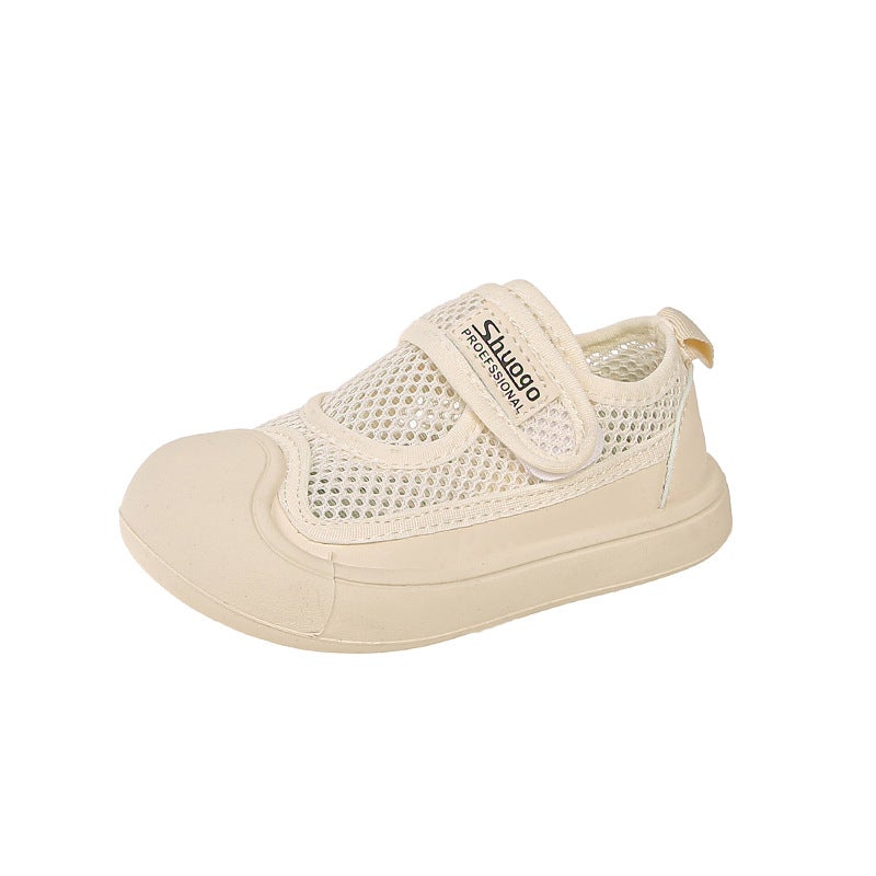 2025 Spring And Kidsren'S Baotou Anti-Kick Single Mesh Shoes Sports Shoes For Boys And Girls Breathable Casual Beach Shoes - Image 1