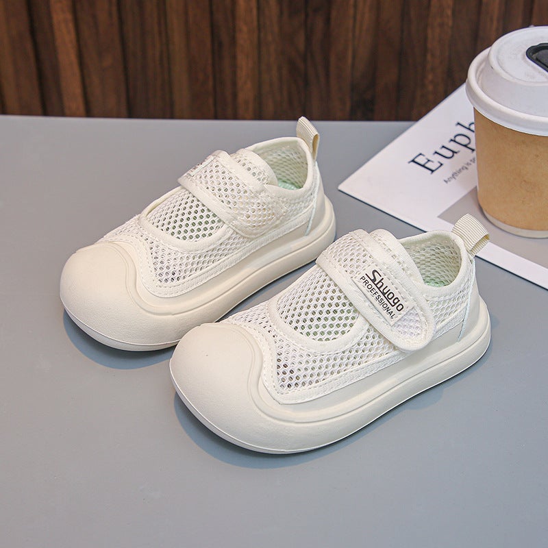 2025 Spring And Kidsren'S Baotou Anti-Kick Single Mesh Shoes Sports Shoes For Boys And Girls Breathable Casual Beach Shoes - Image 5
