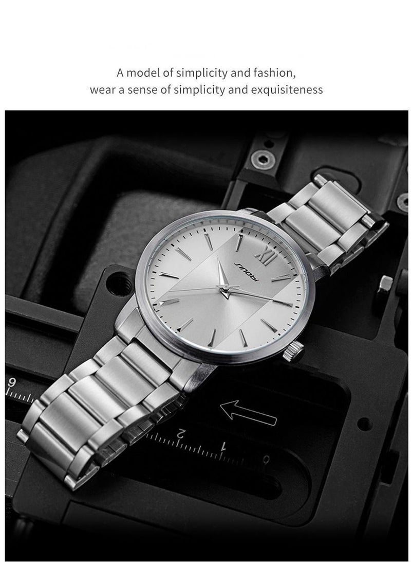 SINOBI Fashion Two-Pack Steel Band Couple Watches - Image 4