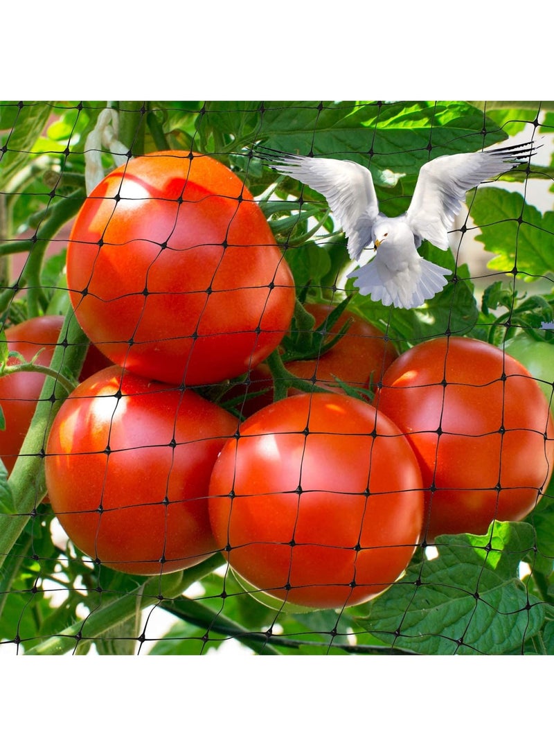 SYOSI شبكة الطيور، 7 × 100 قدم شبكة سياج الغزلان السوداء، شبكة حديقة واقية قابلة لإعادة الاستخدام للخضروات، النباتات، وأشجار الفاكهة، تشمل 50 رباط كابل لتسهيل الإعداد - Image 3