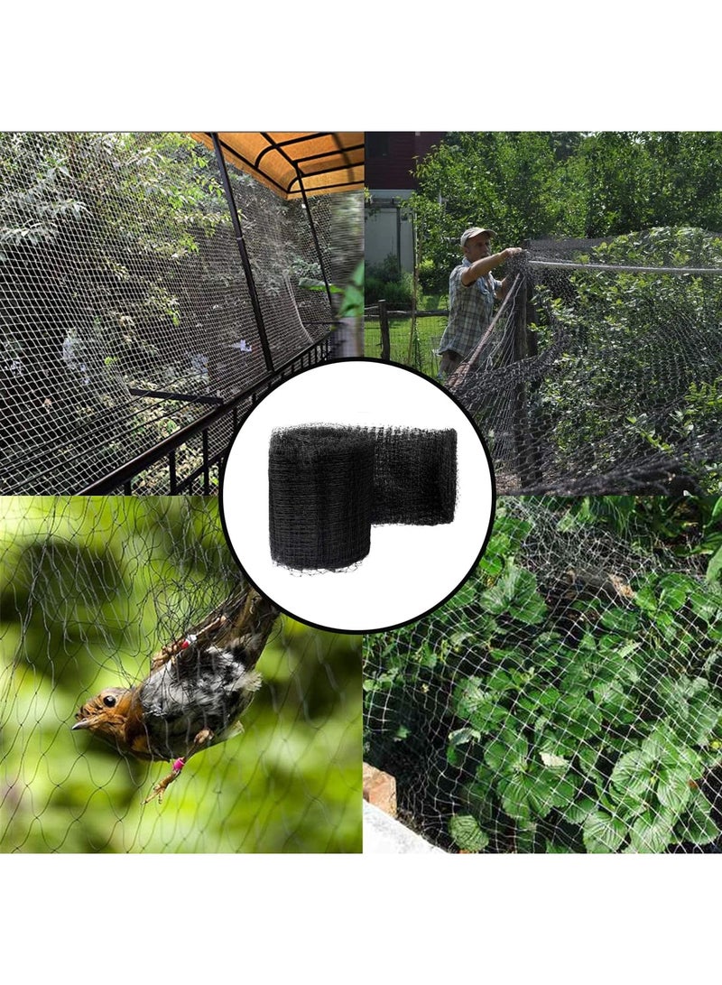 SYOSI شبكة الطيور، 7 × 100 قدم شبكة سياج الغزلان السوداء، شبكة حديقة واقية قابلة لإعادة الاستخدام للخضروات، النباتات، وأشجار الفاكهة، تشمل 50 رباط كابل لتسهيل الإعداد - Image 4