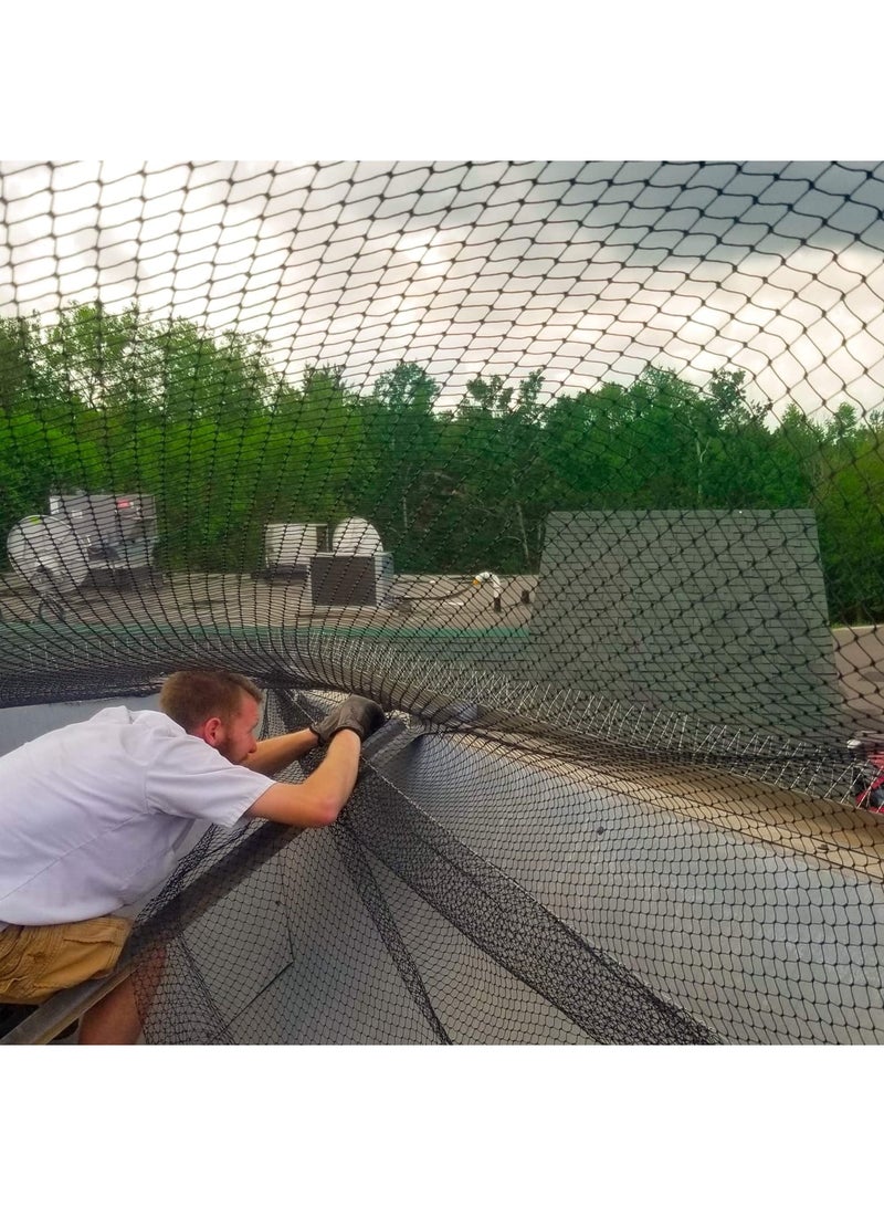 SYOSI شبكة الطيور، 7 × 100 قدم شبكة سياج الغزلان السوداء، شبكة حديقة واقية قابلة لإعادة الاستخدام للخضروات، النباتات، وأشجار الفاكهة، تشمل 50 رباط كابل لتسهيل الإعداد - Image 5