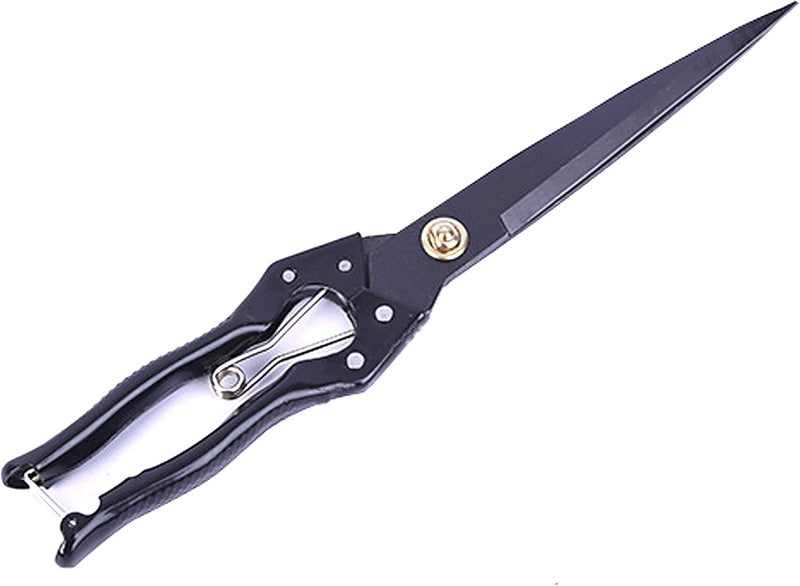 LCDCM Grass Sheep Shear - Coated Wear-Resistant Handle, Manganese Steel Double-Edged, Strong Spring Suitable For Manual Shearing of Cow, Sheep, and Horse Hair (Black 12.6 inches) - Image 1