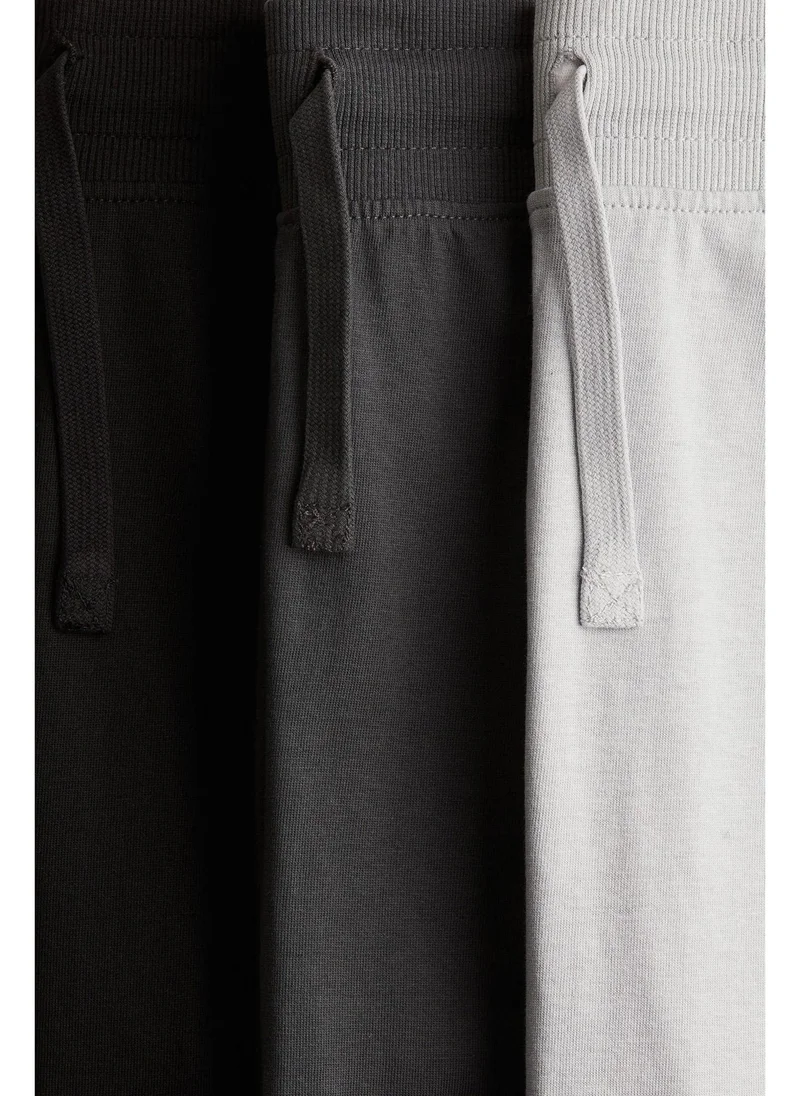 H&M 3-pack cotton jersey joggers