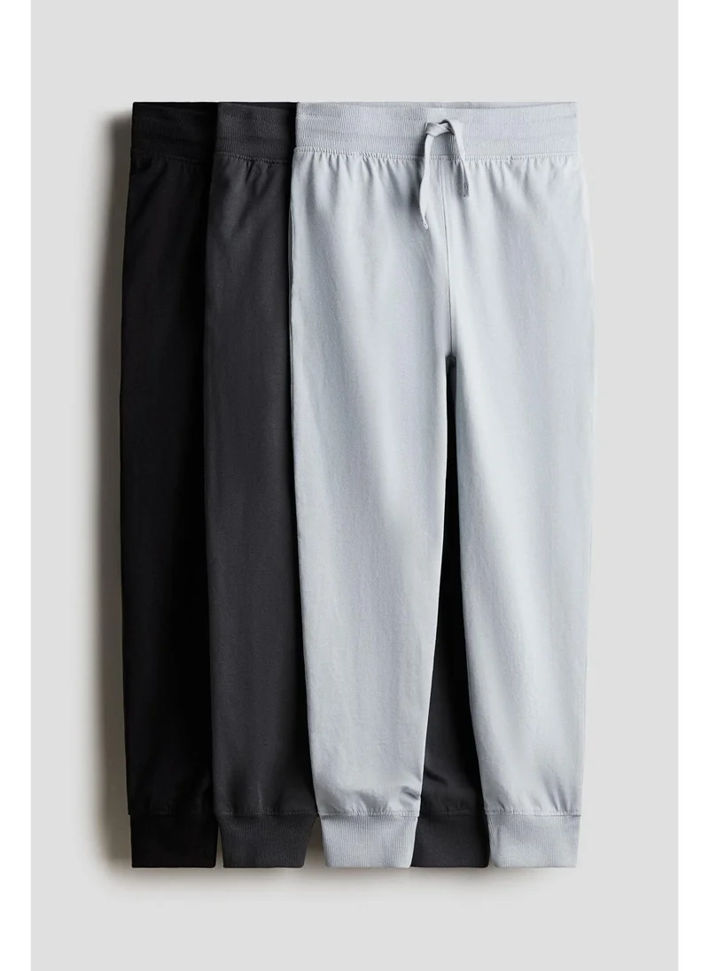 H&M 3-pack cotton jersey joggers