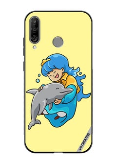 VR CREATIVE Protective Case Cover For Huawei P30 Lite Blue Princess Design Multicolour  - Image 1
