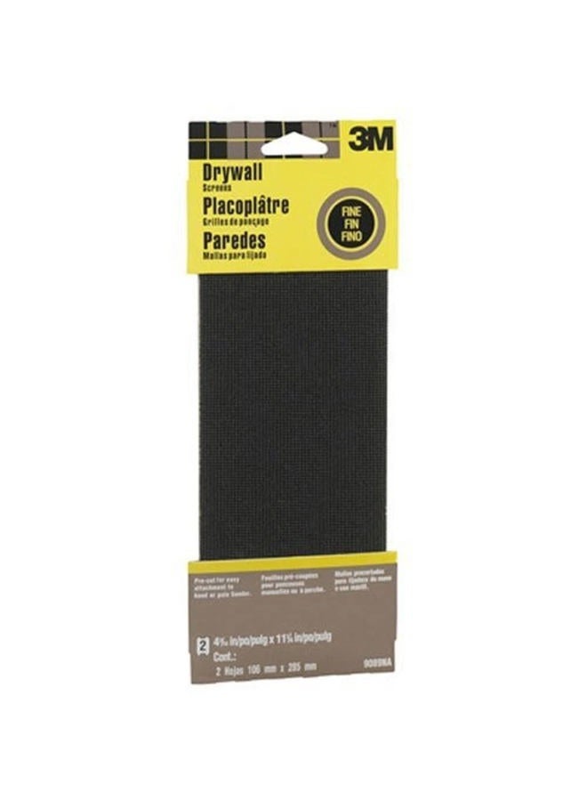 Fine 9089NA Drywall Sanding Screen, 4 3/16in x 11 1/4 in, 2-Sheet Grit, Count