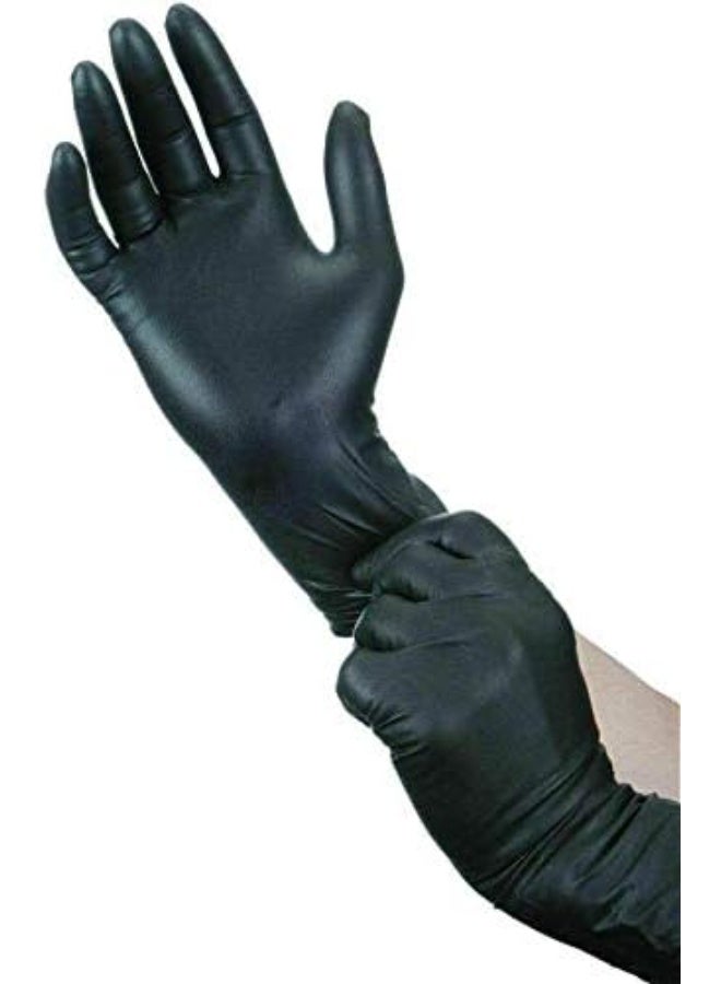 Heavy Duty Nitrile Disposable Gloves, Powder-Free Protective Gloves, 100 Pieces Pack, Durable Single-Use Gloves for Food Handling, Cleaning, Maintenance and Professional Use - Image 2