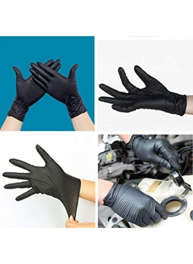 Heavy Duty Nitrile Disposable Gloves, Powder-Free Protective Gloves, 100 Pieces Pack, Durable Single-Use Gloves for Food Handling, Cleaning, Maintenance and Professional Use - Image 4