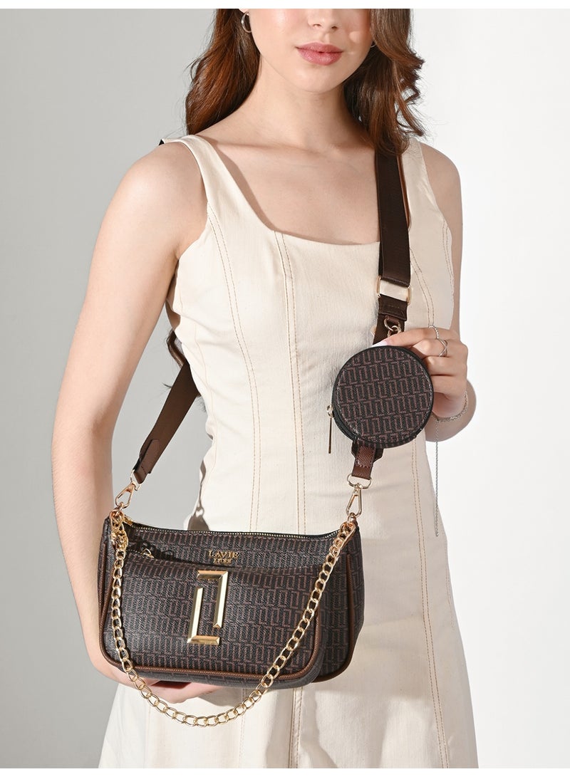 Lavie Luxe Women's Chunk25 3Pc Sling (Choco) - Image 2