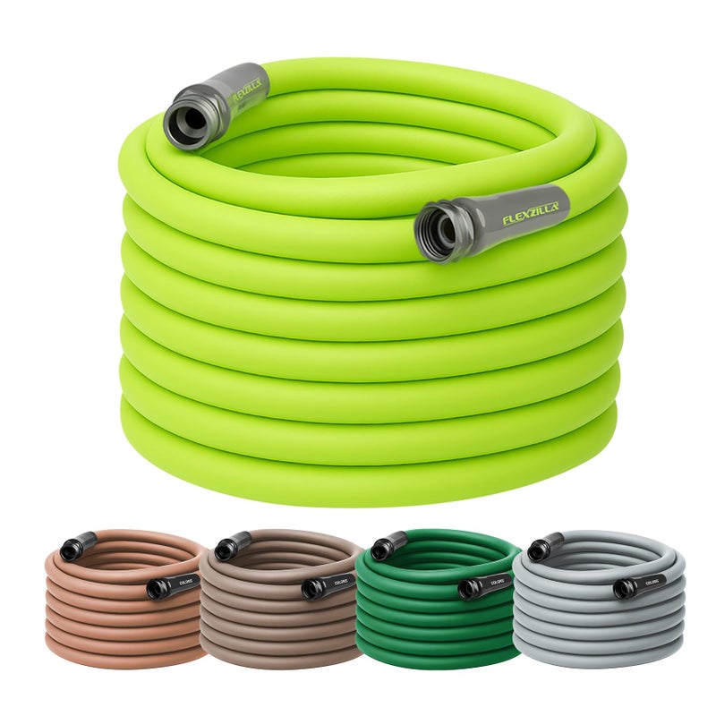 Flexzilla Garden Hose 5/8 in. x 100 ft., Lightweight All-Weather Water Hose, Durable and Flexible, Leak-Free Connections - Image 1