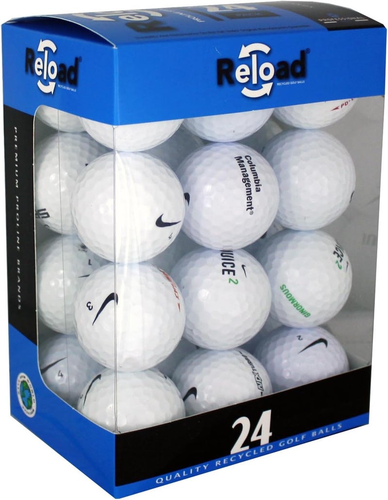 RELOAD Recycled Golf Balls (24-Pack) of Nike Golf Balls, White, One Size - Image 1