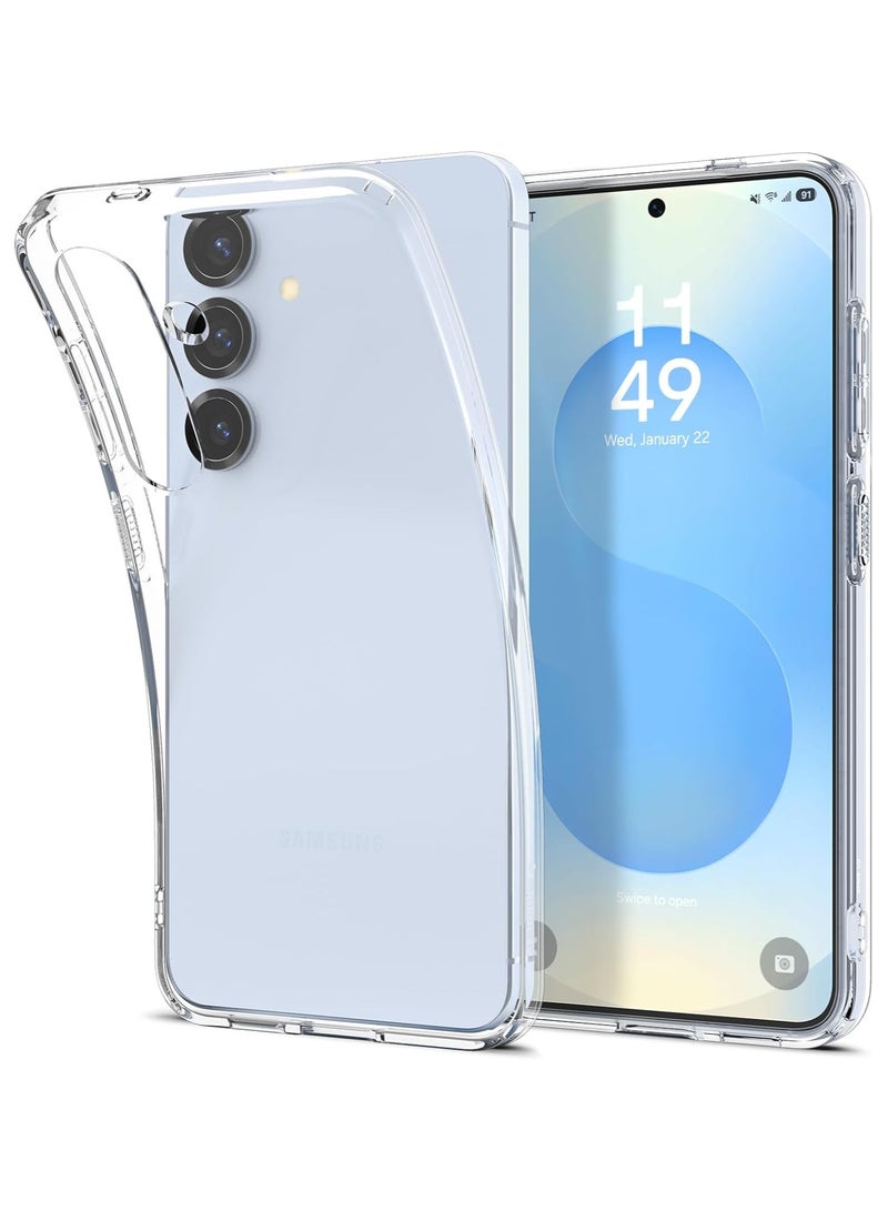 Spigen غطاء حماية سائل كريستال لجهاز سامسونج جالاكسي S25 - شفاف تمامًا - Image 1