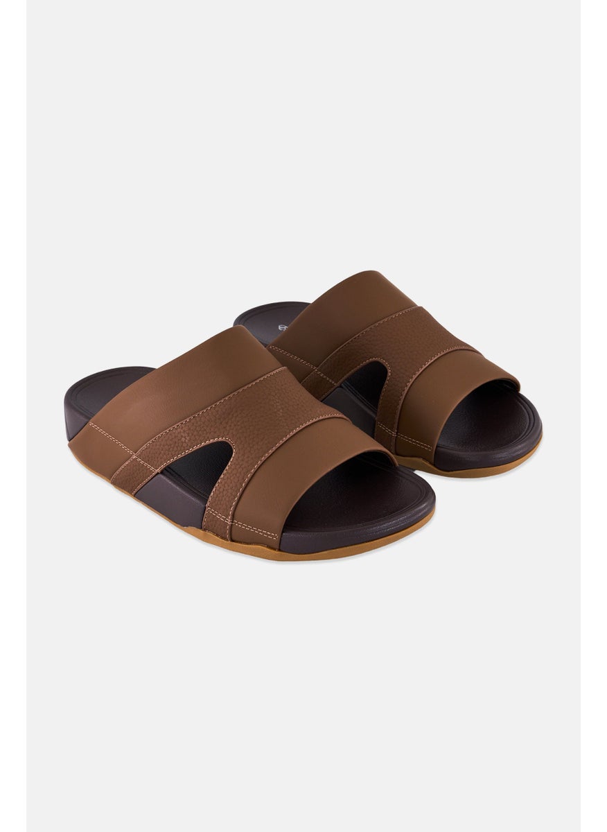 English Laundry Men Slip On Arabic Sandals, Light Brown  - Image 1
