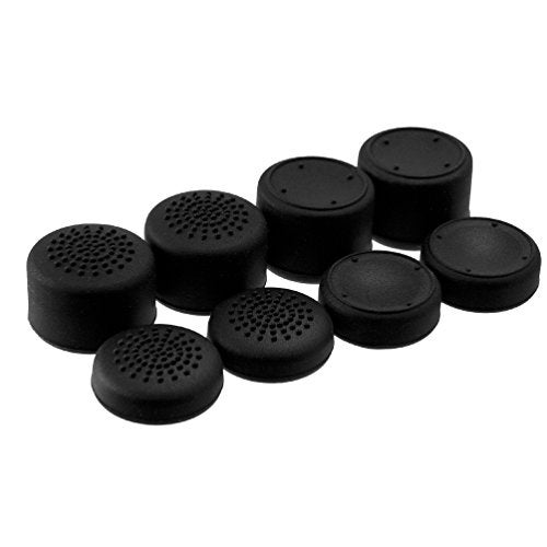 Foamy Lizard AceShot Thumb Grips (8pc) for Xbox One (Series X, S) & Steamdeck by Foamy Lizard – Sweat Free 100% Silicone Precision Raised Antislip Rubber Analog Stick Grips for Xbox One Controller (8 Grips) Black - Image 1