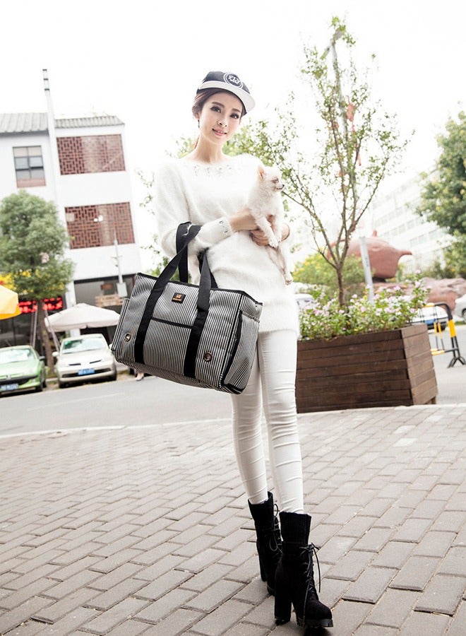 إسكدنيا PetsHome Dog Carrier Purse, Pet Carrier, Cat Carrier, Foldable Waterproof Premium Leather Pet Travel Portable Bag Carrier for Cat and Small Dog Home  Outdoor - Image 4