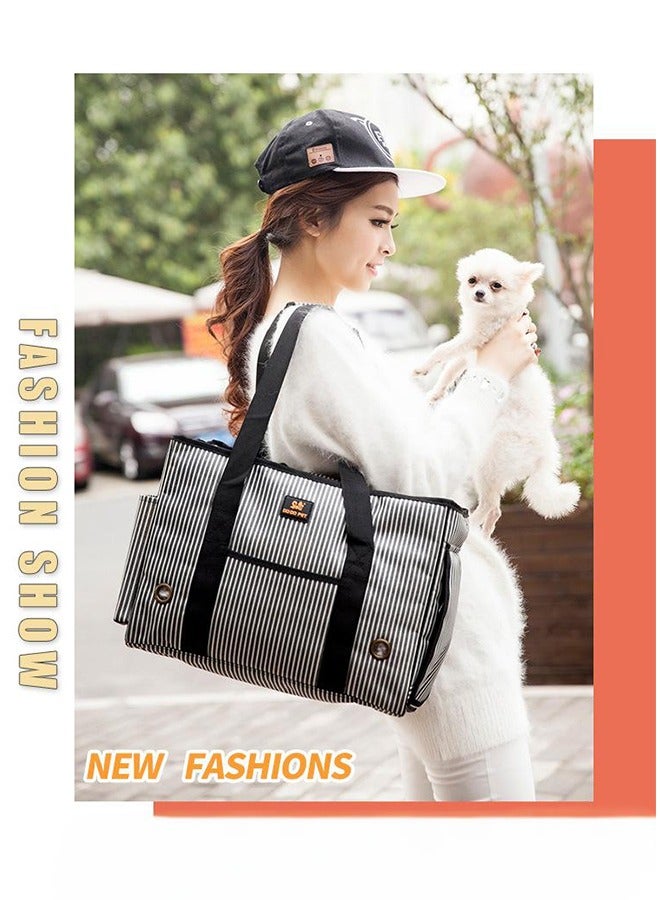 إسكدنيا PetsHome Dog Carrier Purse, Pet Carrier, Cat Carrier, Foldable Waterproof Premium Leather Pet Travel Portable Bag Carrier for Cat and Small Dog Home  Outdoor - Image 2
