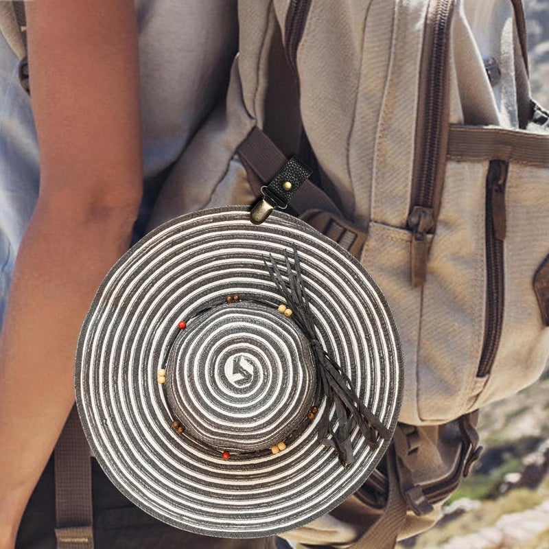 Hat Clip for Travel | Top Tote Luggage Hat Clip - Multifunctional Hat Clip for Luggage Fabric Friendly Hat Keeper Clip for Kids Adults Outdoor Travel Accessory - Image 5