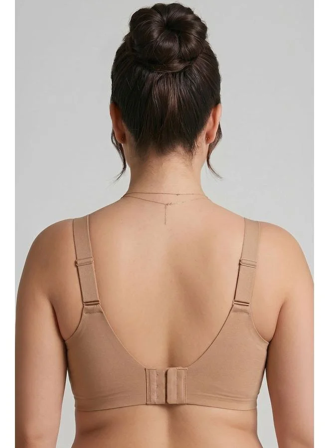 Aytuğ Egyptian Shaping Laser-Cut Bra in Dark Skin.