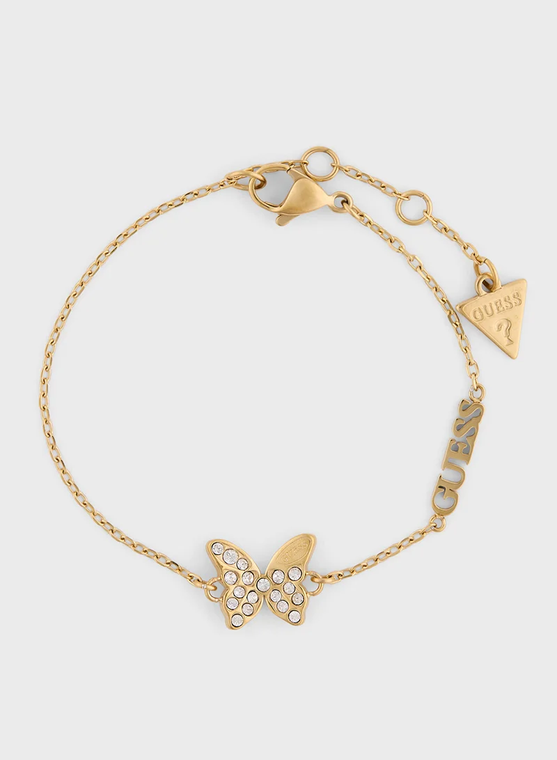 GUESS Pave Butterfly Bracelet
