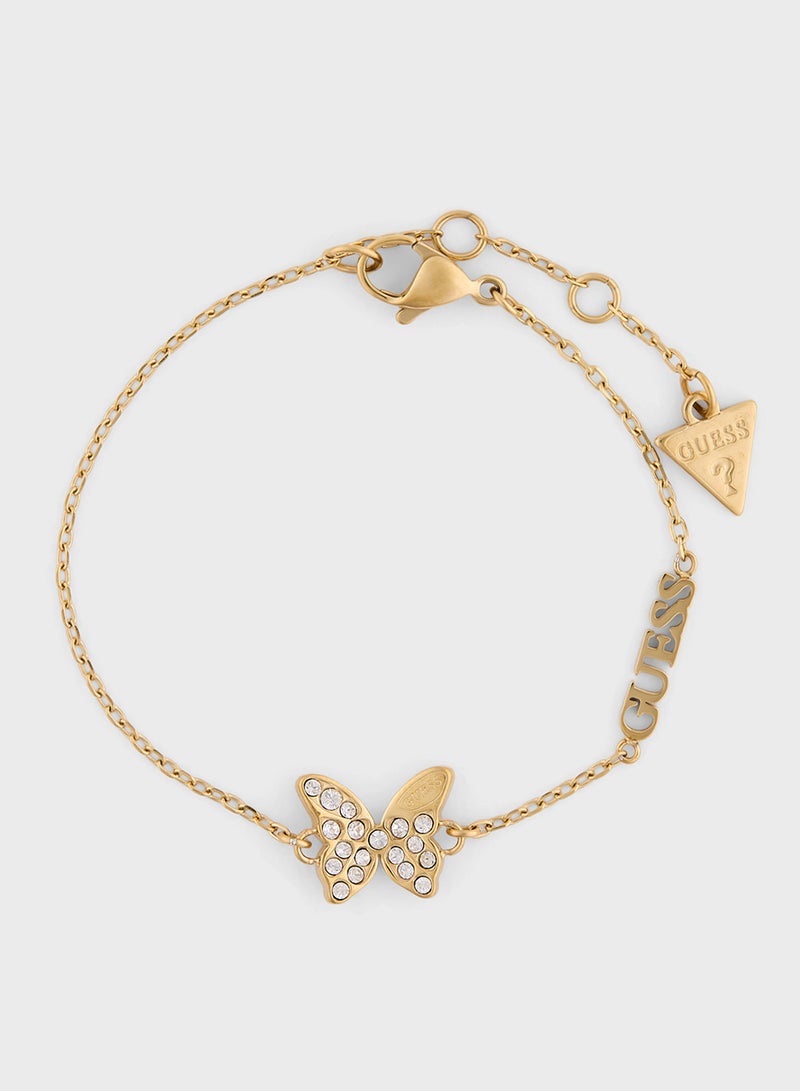 GUESS Pave Butterfly Bracelet - Image 1