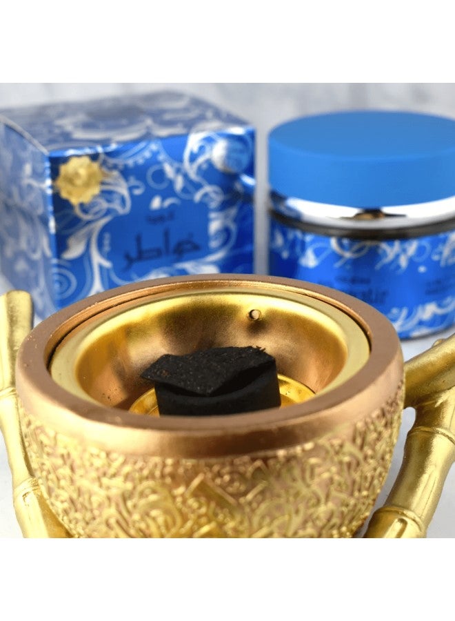 نبيل 3 قطع عود خواطر 60 جرام بخور  - Image 4