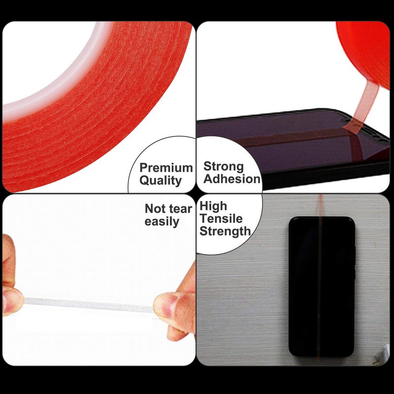 Kaisiking 2Mm / 3Mm X 25M Phone Repair Tape Lcd Touch Screen Repair Tape Phone Adhesive Tape Lcd Screen Adhesive Tape For Cell Phone  Ipad  Tablets  Laptops  Camera - Image 3