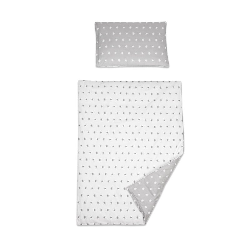 BABY COMFORT Baby Comfort 2 Piece Duvet Cover & Pillowcase Bedding Set 150x120 cm for Toddler Junior Cot Bed (Big Stars) - Image 1