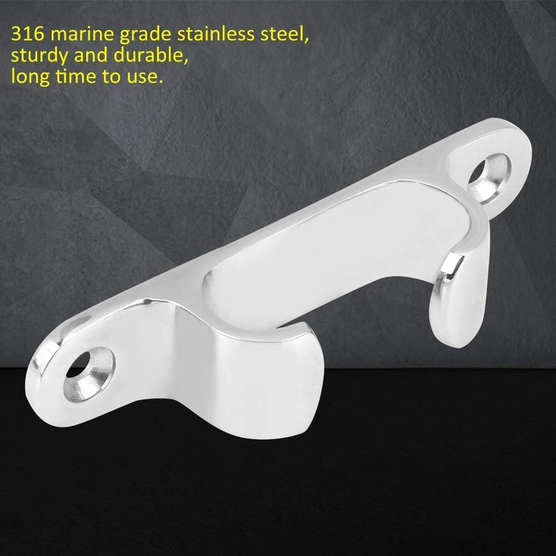 Senyar for bow rope skene chocks kayak boat line chock cleat aluminum fair 4 front straight cleats Stainless Steel Fair Boat Cleat4" rope fairleadboat angled bow chocks - Image 2