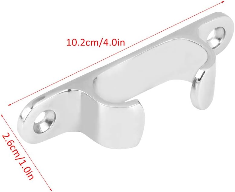 Senyar for bow rope skene chocks kayak boat line chock cleat aluminum fair 4 front straight cleats Stainless Steel Fair Boat Cleat4" rope fairleadboat angled bow chocks - Image 5