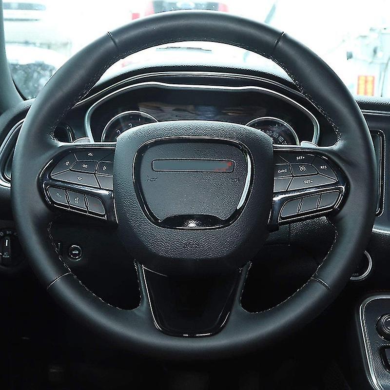 Steering Wheel Cover Trim For Dodge For Durango, Black - Image 2