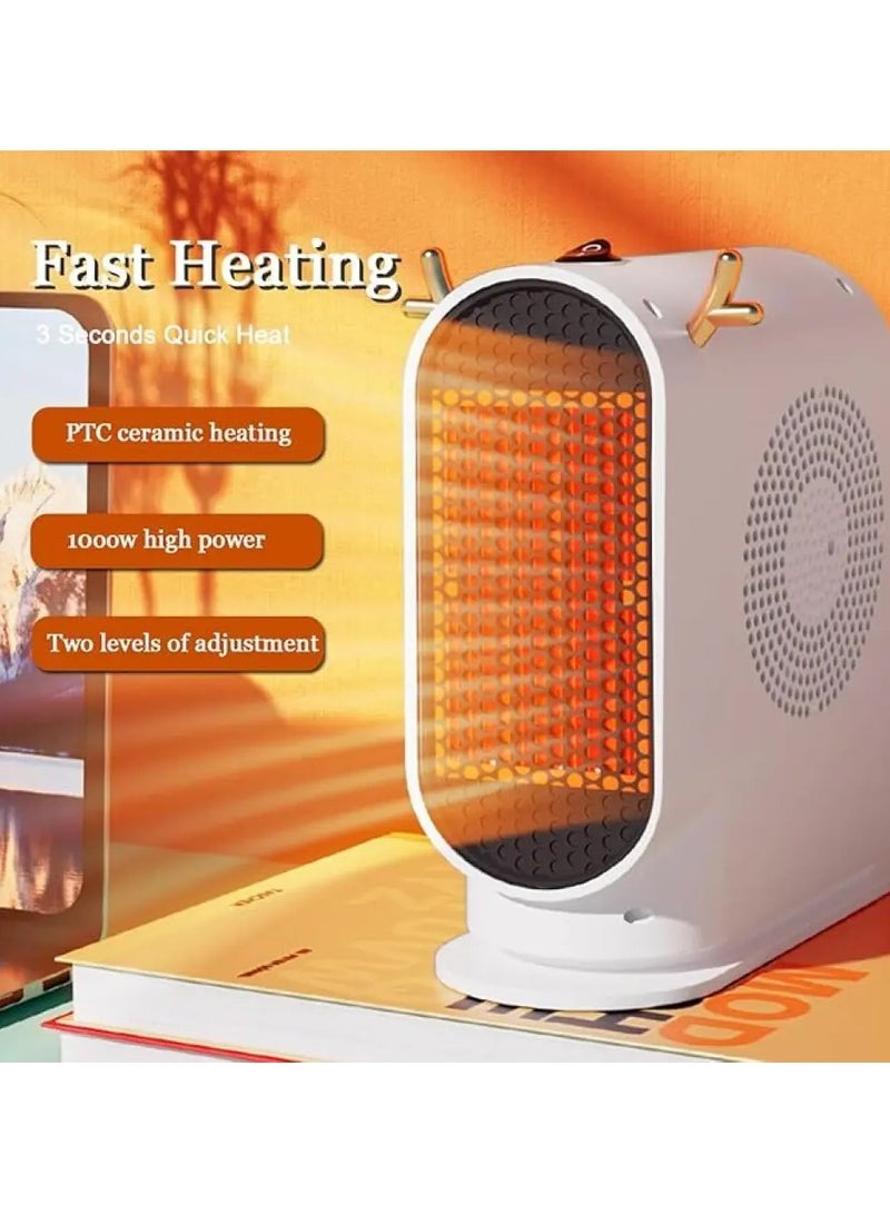 DubaiGallery 500W Portable Electric Ceramic Space Heater Fan Room 2-speed Adjustable Heating  - Image 4
