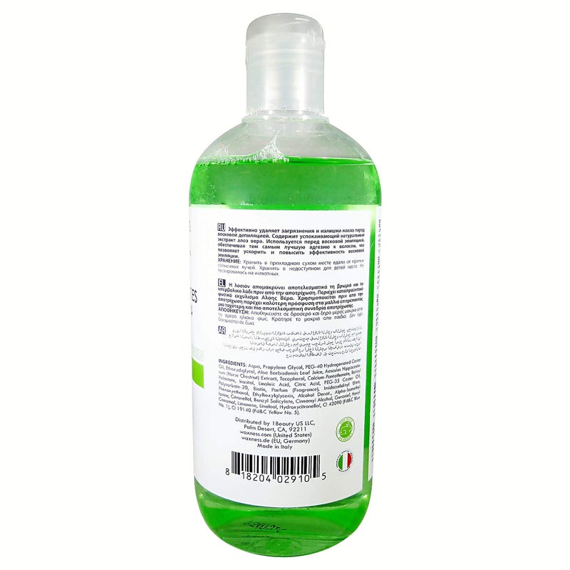 Waxness Spa Choice Pre Waxing Lotion Aloe Vera 16.9 fl oz / 500ml - Image 2