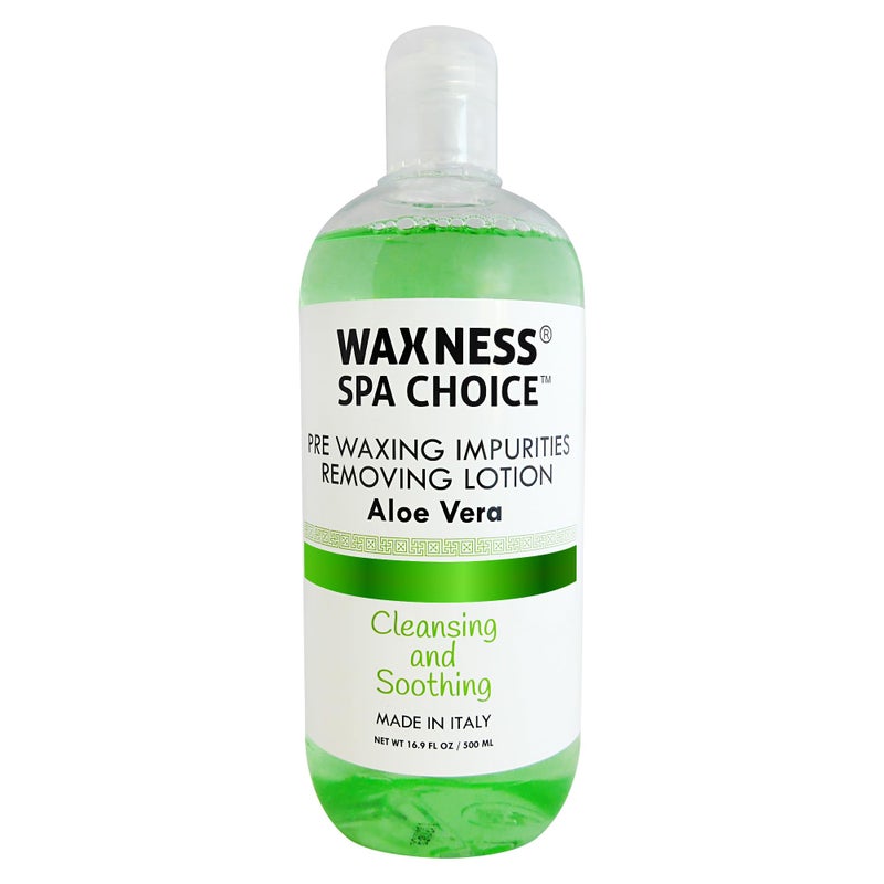Waxness Spa Choice Pre Waxing Lotion Aloe Vera 16.9 fl oz / 500ml - Image 1