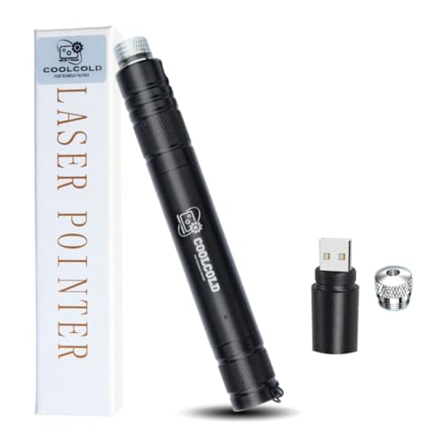COOLCOLD Green Laser Light | USB Rechargeable, Laser Pointer Pen | Long-Range, Powerful | for Party, Disco Light Adjustable Mode, 2000m Handheld, Cat Laser Toy, Suitable for Camping, Hiking - Image 1