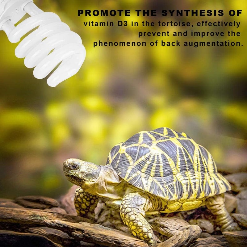 26W Energy Saving UVB Light, Reptile Sunlight Lamp 10.0, for Lizard and Succulent Plants - Promotes Vitamin D3 Synthesis, Bone Health Support, Ideal for Desert Specie - Image 4