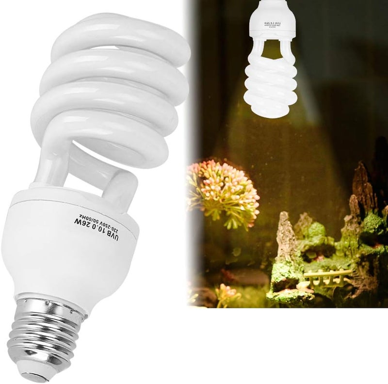 26W Energy Saving UVB Light, Reptile Sunlight Lamp 10.0, for Lizard and Succulent Plants - Promotes Vitamin D3 Synthesis, Bone Health Support, Ideal for Desert Specie - Image 3