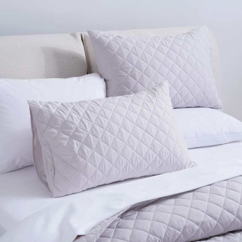 Pan Home Essential 3-piece Diamond Quilted Bedspread Set 160x220cm - Beige - 121GGO9900137 - Image 3
