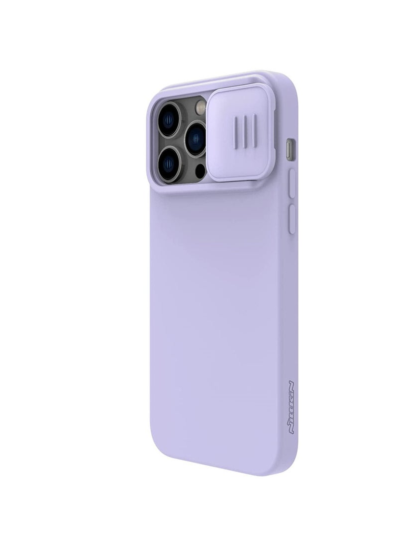 Nillkin - CamShield Silky Magnetic Silicone Case For iphone 14 Pro - Purple - Image 1