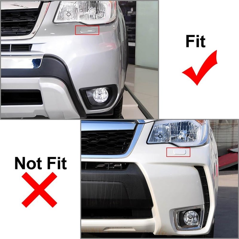 Cnoula11 Left Side 86636-SG040 Front Headlight Washer Cover Primer Black (Unpainted) ABS For Subaru Forester 13-18 1 Pc - Image 3