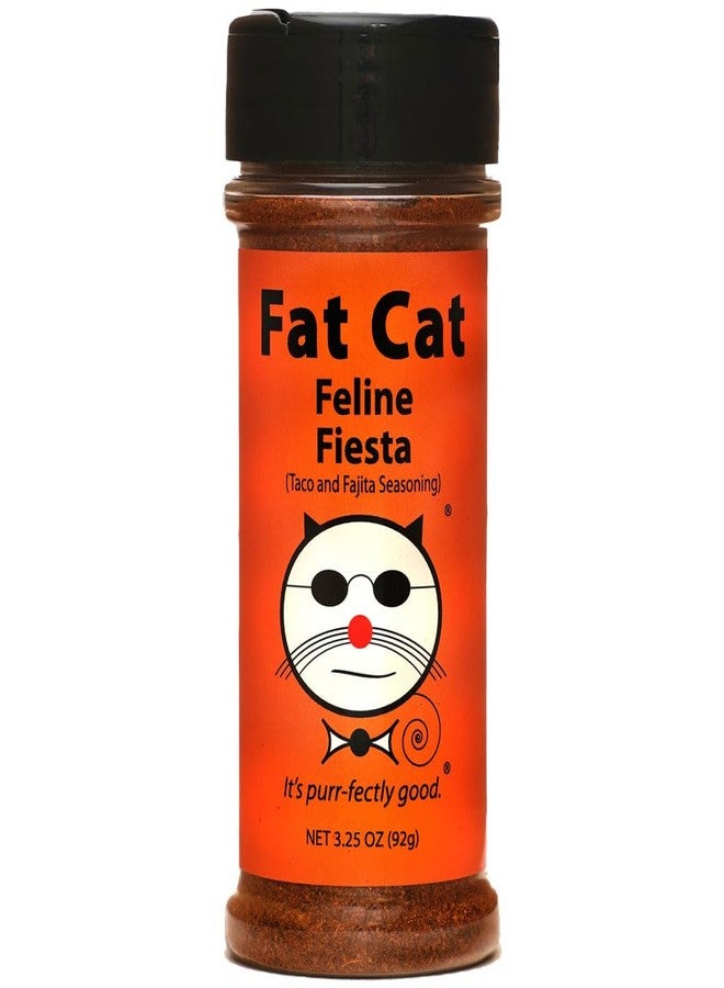 Fat Cat Feline Fiesta Premium Taco & Fajita Seasoning by Fat Cat Gourmet (3.25 oz) | Bold Tex-Mex Spice Blend for Beef, Chicken & Veggies | All-Natural | Vegan, Gluten-Free - Image 1