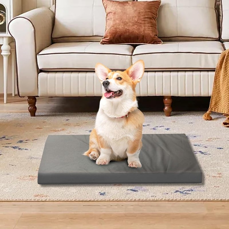 Waterproof Flannel Dog Bed Mattress All Seasons Indoor Outdoor Travel 22.83x16.93x2.76 Inches - Image 4