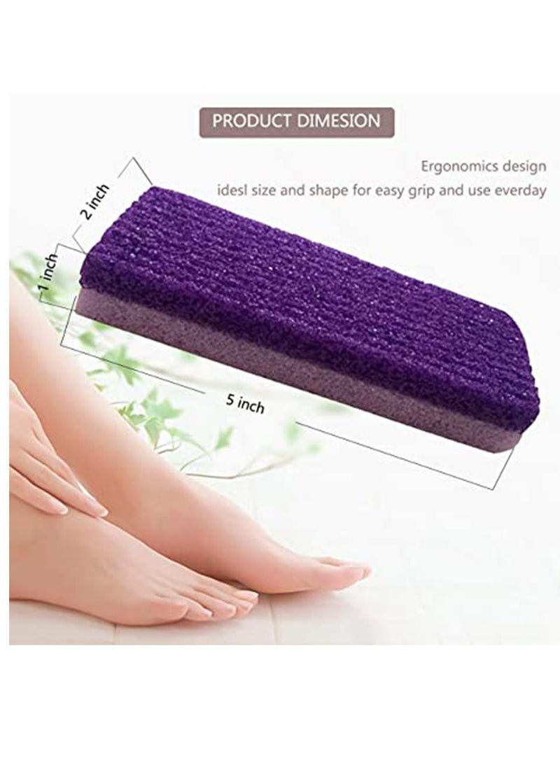 Y&D 2 in 1 Pumice Stone Foot stone Hard Skin Callus Remover for Feet and Hands Natural File Exfoliation to Remove Dead (Pack of 4)  - Image 5