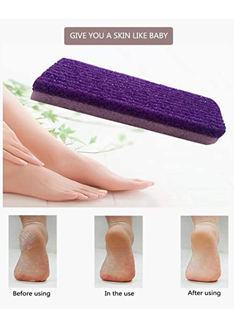 Y&D 2 in 1 Pumice Stone Foot stone Hard Skin Callus Remover for Feet and Hands Natural File Exfoliation to Remove Dead (Pack of 4)  - Image 4