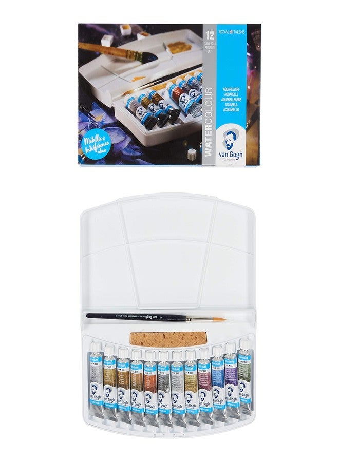 Van Gogh Watercolor Paint Set, Plastic Pocketbox, 12x10ml Specialty Metallic & Interference Colors Selection - Image 4
