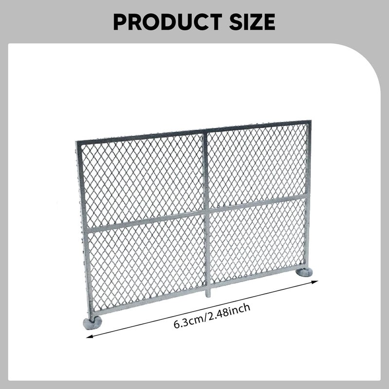 HO Scale Fence,Model Fence,Micro Landscape Decor,DIY,Creative Sturdy Scenery Accessories for Model Trains Diorama Scene, Sliver A - Image 5