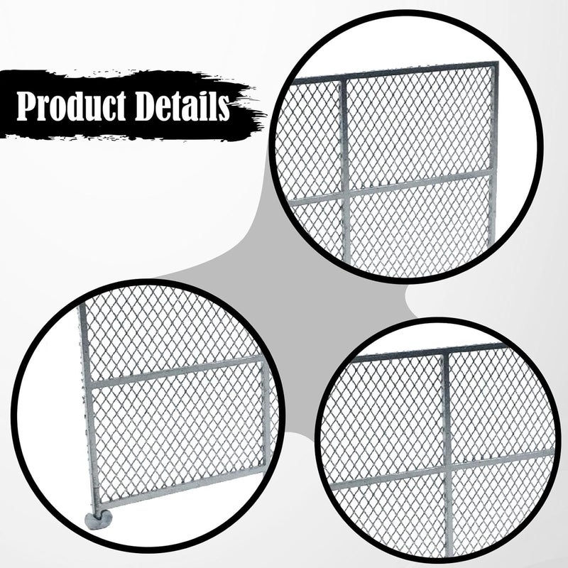 HO Scale Fence,Model Fence,Micro Landscape Decor,DIY,Creative Sturdy Scenery Accessories for Model Trains Diorama Scene, Sliver A - Image 2