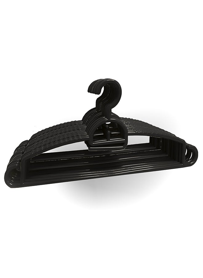 Feelings Feelings Plastic Hanger 18 Pcs Set Black  - Image 1