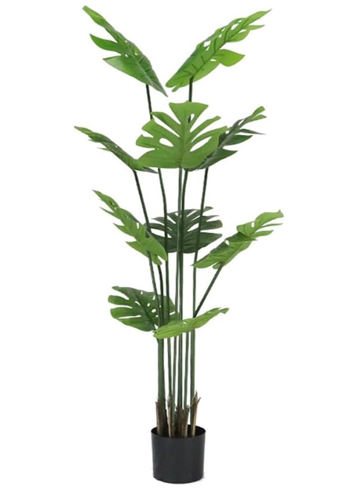 TYCOM Artificial Tree Fake Plants Fake Trees Faux Plants Indoor Realistic Plants for Office Home Room Store Decor Height 150 CM Monstera B. 