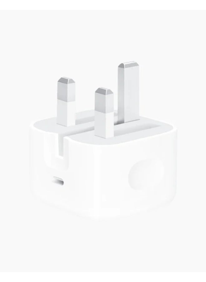 محول طاقة USB-C بقوة 20 واط من أبل - أبيض